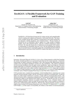 TorchGAN: A Flexible Framework for GAN Training and Evaluation