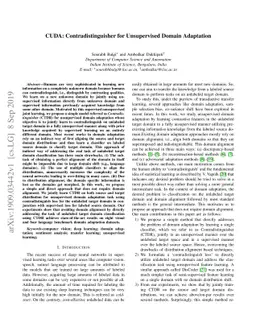 CUDA: Contradistinguisher for Unsupervised Domain Adaptation