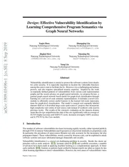 Devign: Effective Vulnerability Identification by Learning Comprehensive
  Program Semantics via Graph Neural Networks