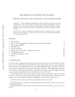 The Essence of Petri Net Gluings