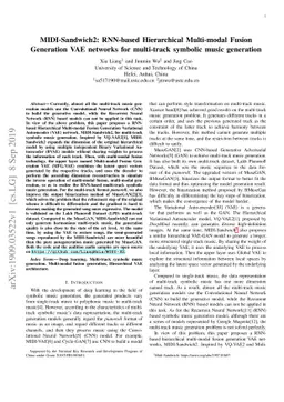 MIDI-Sandwich2: RNN-based Hierarchical Multi-modal Fusion Generation VAE
  networks for multi-track symbolic music generation