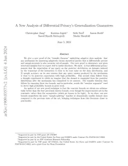 A New Analysis of Differential Privacy's Generalization Guarantees