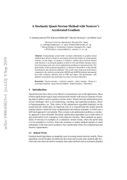 A Stochastic Quasi-Newton Method with Nesterov's Accelerated Gradient