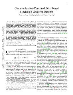 Communication-Censored Distributed Stochastic Gradient Descent