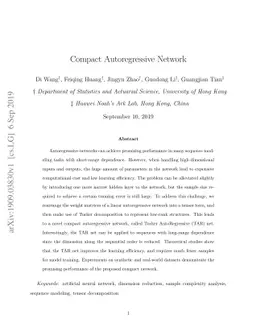 Compact Autoregressive Network