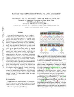 Gaussian Temporal Awareness Networks for Action Localization