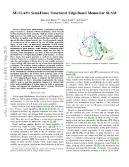 SE-SLAM: Semi-Dense Structured Edge-Based Monocular SLAM