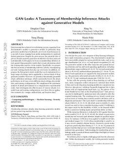 GAN-Leaks: A Taxonomy of Membership Inference Attacks against Generative
  Models