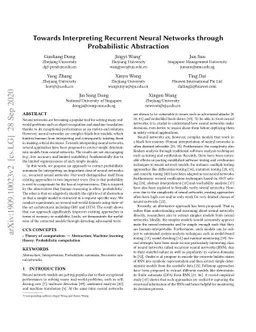 Towards Interpreting Recurrent Neural Networks through Probabilistic
  Abstraction
