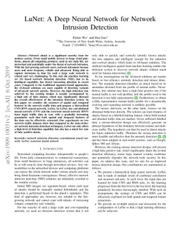 LuNet: A Deep Neural Network for Network Intrusion Detection