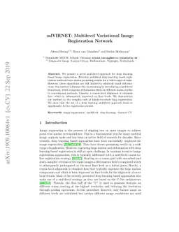 mlVIRNET: Multilevel Variational Image Registration Network