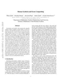 Human Synthesis and Scene Compositing