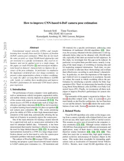 How to improve CNN-based 6-DoF camera pose estimation