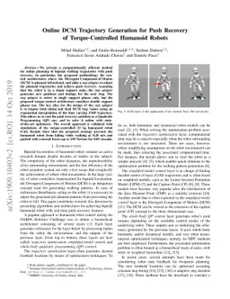 Online DCM Trajectory Generation for Push Recovery of Torque-Controlled
  Humanoid Robots