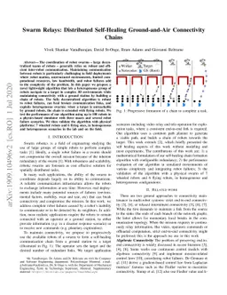 Swarm Relays: Distributed Self-Healing Ground-and-Air Connectivity
  Chains