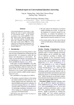Technical report on Conversational Question Answering