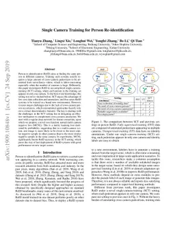 Single Camera Training for Person Re-identification