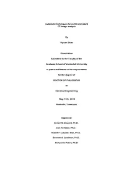 Automatic techniques for cochlear implant CT image analysis