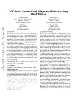 COLTRANE: ConvolutiOnaL TRAjectory NEtwork for Deep Map Inference