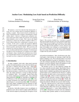 Anchor Loss: Modulating Loss Scale based on Prediction Difficulty
