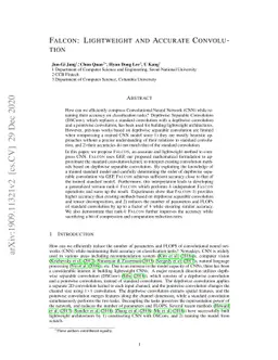 FALCON: Lightweight and Accurate Convolution