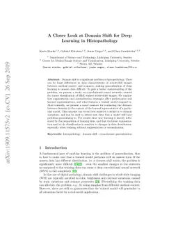 A Closer Look at Domain Shift for Deep Learning in Histopathology