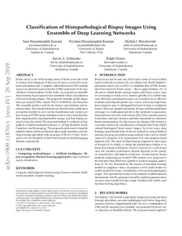 Classification of Histopathological Biopsy Images Using Ensemble of Deep
  Learning Networks