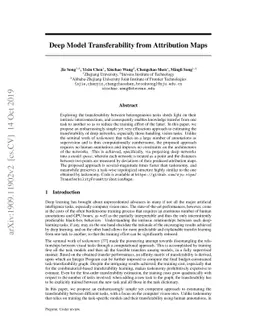 Deep Model Transferability from Attribution Maps