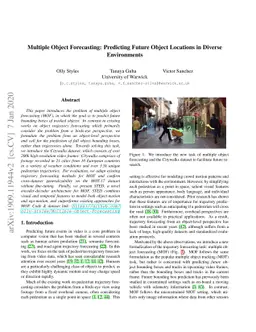 Multiple Object Forecasting: Predicting Future Object Locations in
  Diverse Environments