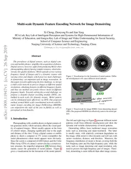 Multi-scale Dynamic Feature Encoding Network for Image Demoireing