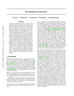 Set Functions for Time Series