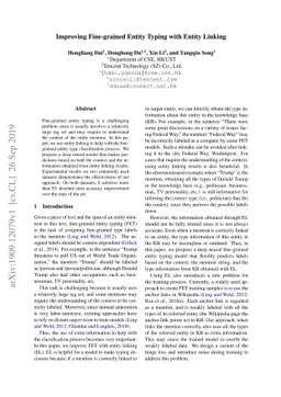 Improving Fine-grained Entity Typing with Entity Linking