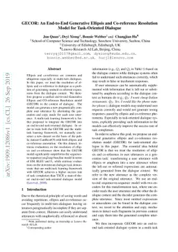 GECOR: An End-to-End Generative Ellipsis and Co-reference Resolution
  Model for Task-Oriented Dialogue