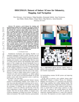 DISCOMAN: Dataset of Indoor SCenes for Odometry, Mapping And Navigation