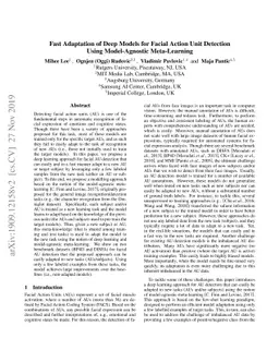 Fast and Effective Adaptation of Facial Action Unit Detection Deep Model