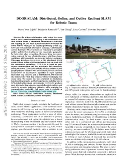 DOOR-SLAM: Distributed, Online, and Outlier Resilient SLAM for Robotic
  Teams