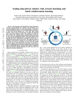 Scaling data-driven robotics with reward sketching and batch
  reinforcement learning