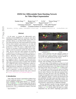 DMM-Net: Differentiable Mask-Matching Network for Video Object
  Segmentation