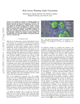 Risk-Averse Planning Under Uncertainty