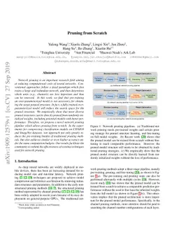 Pruning from Scratch