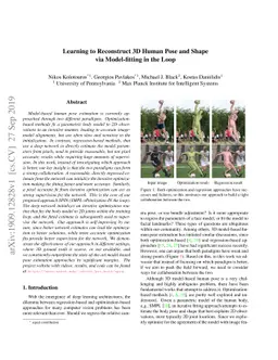 Learning to Reconstruct 3D Human Pose and Shape via Model-fitting in the
  Loop