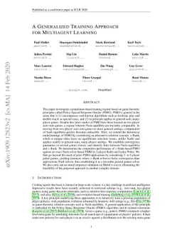 A Generalized Training Approach for Multiagent Learning