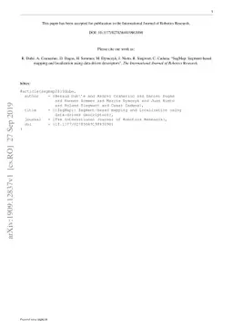 SegMap: Segment-based mapping and localization using data-driven
  descriptors