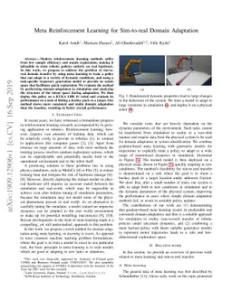Meta Reinforcement Learning for Sim-to-real Domain Adaptation
