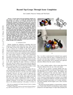 Beyond Top-Grasps Through Scene Completion