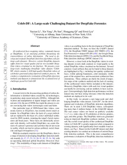 Celeb-DF: A Large-scale Challenging Dataset for DeepFake Forensics