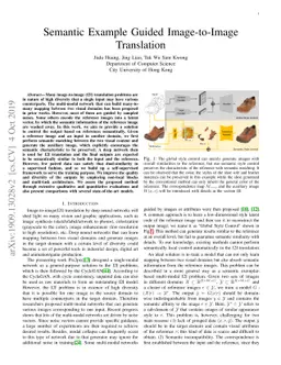 Semantic Example Guided Image-to-Image Translation