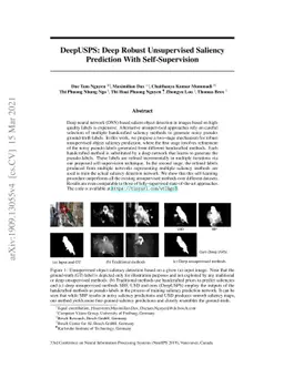 DeepUSPS: Deep Robust Unsupervised Saliency Prediction With
  Self-Supervision