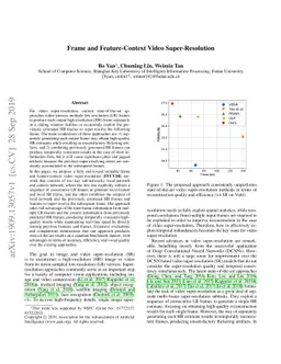 Frame and Feature-Context Video Super-Resolution