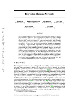 Regression Planning Networks